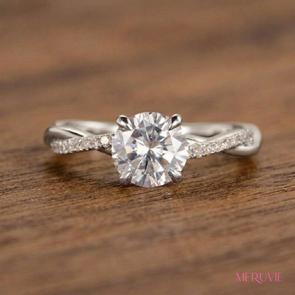 ラウンド型ハーフエタニティリング