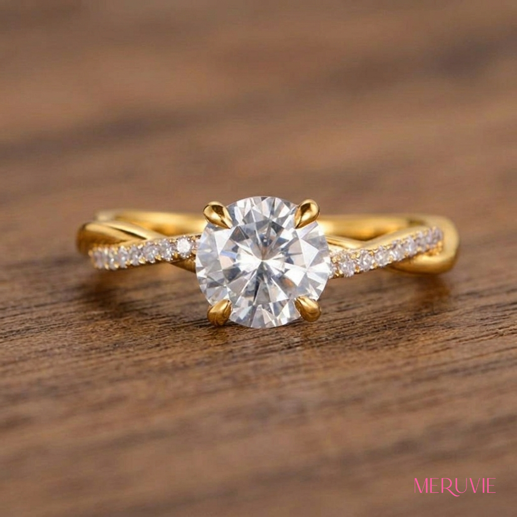 ラウンド型ハーフエタニティリング