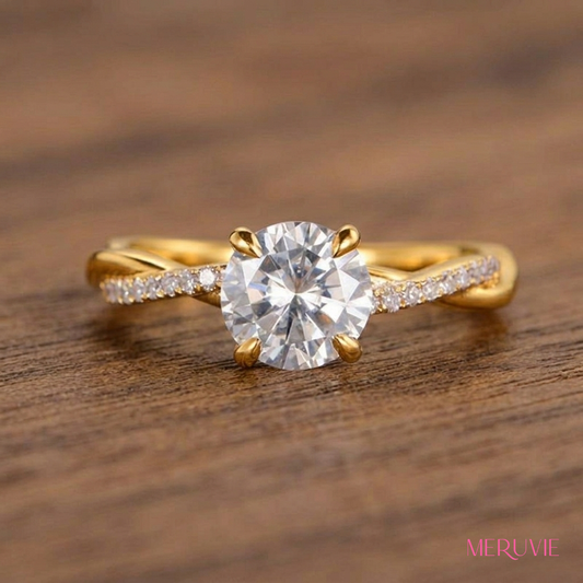 ラウンド型ハーフエタニティリング