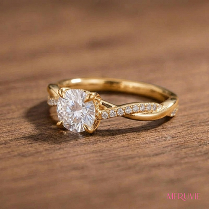 ラウンド型ハーフエタニティリング