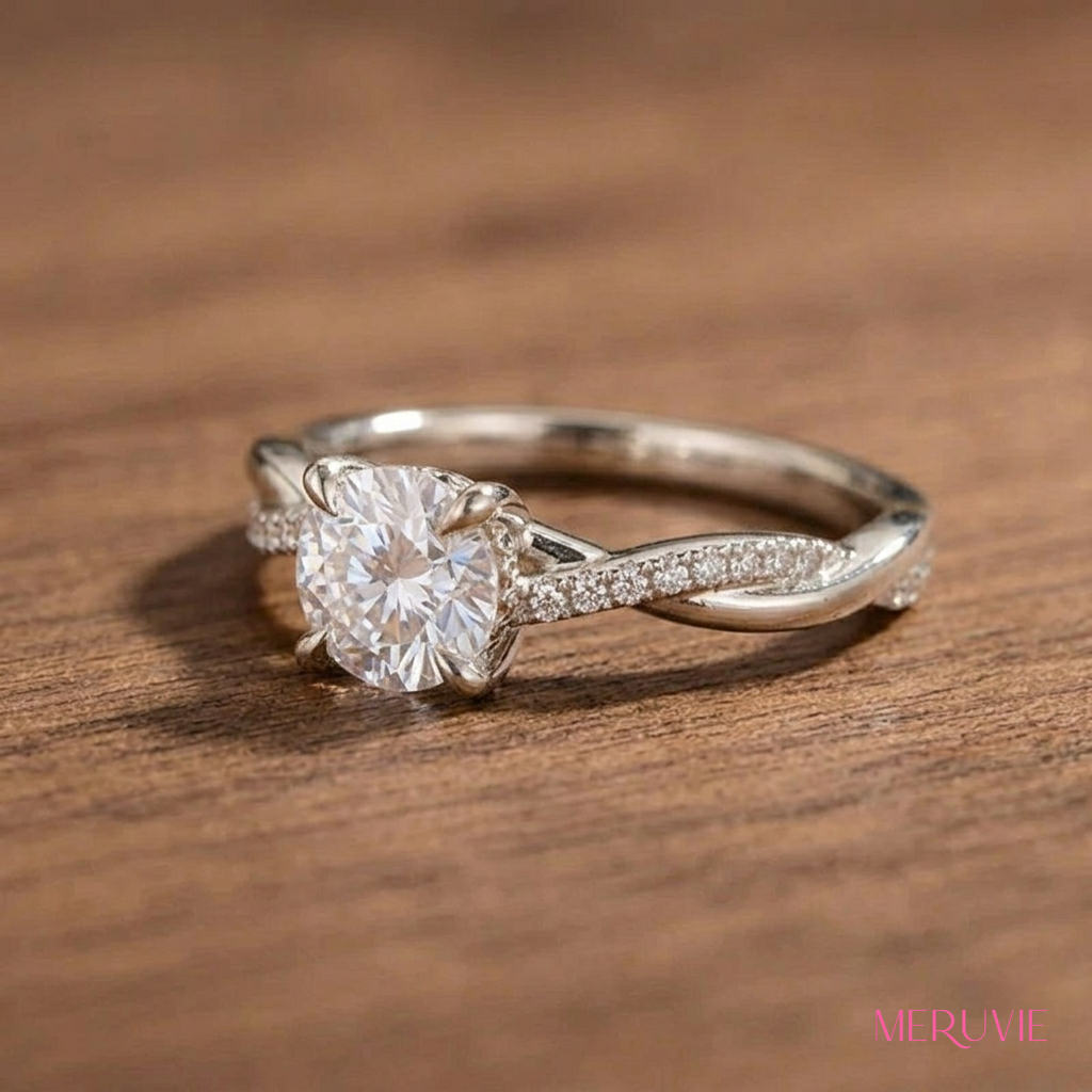 ラウンド型ハーフエタニティリング