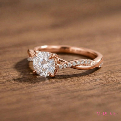 ラウンド型ハーフエタニティリング