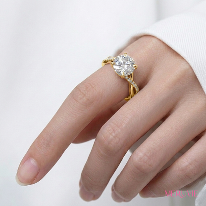 ラウンド型ハーフエタニティリング