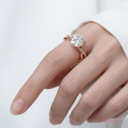 ラウンド型ハーフエタニティリング